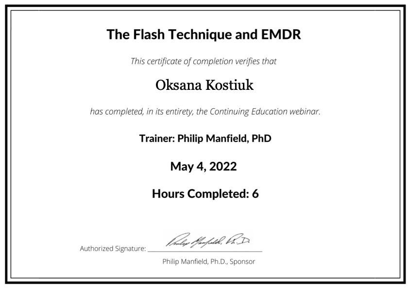 The Flash Technique and EMDR